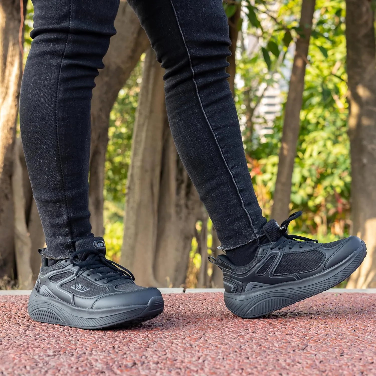 IIV Women Walking Shoes for Plantar Fasciitis | Wide Toe Box Shoes for Bunions | Arch Support Orthotic Shoes for Standing All Day