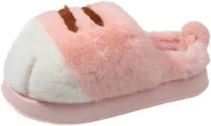 Indoor Outdoor Slippers Women Cute Funny 3D Cat Paw Cartoon Slipper Warm Fluffy Furry Winter Bedroom House Shoes