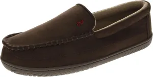 IZOD Men Classic Moccasin Slipper - Warm, Soft, Slip On