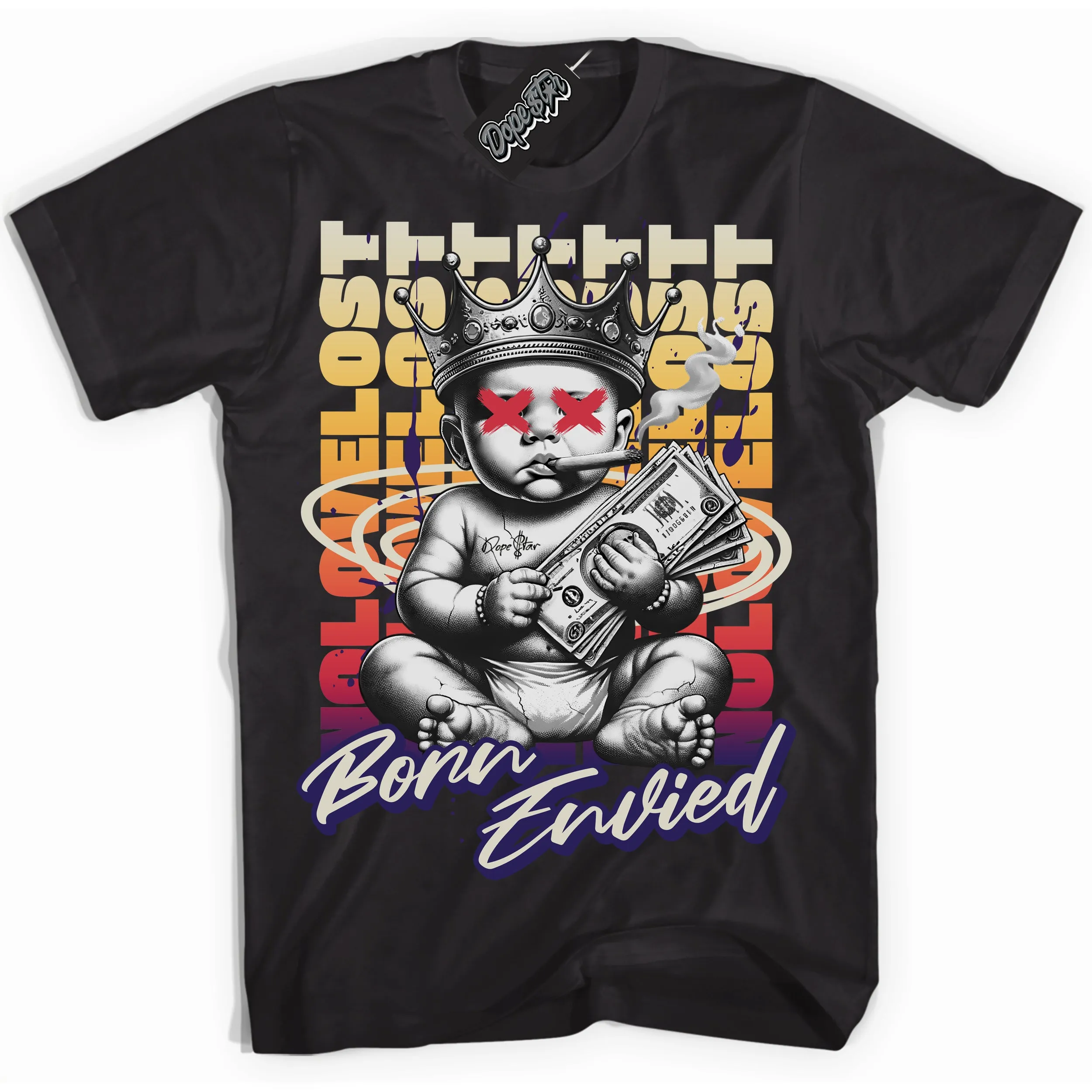 J Balvin Sunset 3s Sneaker Shirt Born Envied Graphic