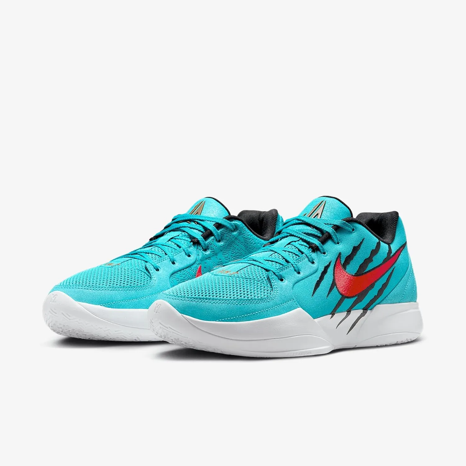 Ja 2 "Scratch Basketball Shoes (HQ1759-400, Rapid Teal/Black/Ale Brown/University Red)