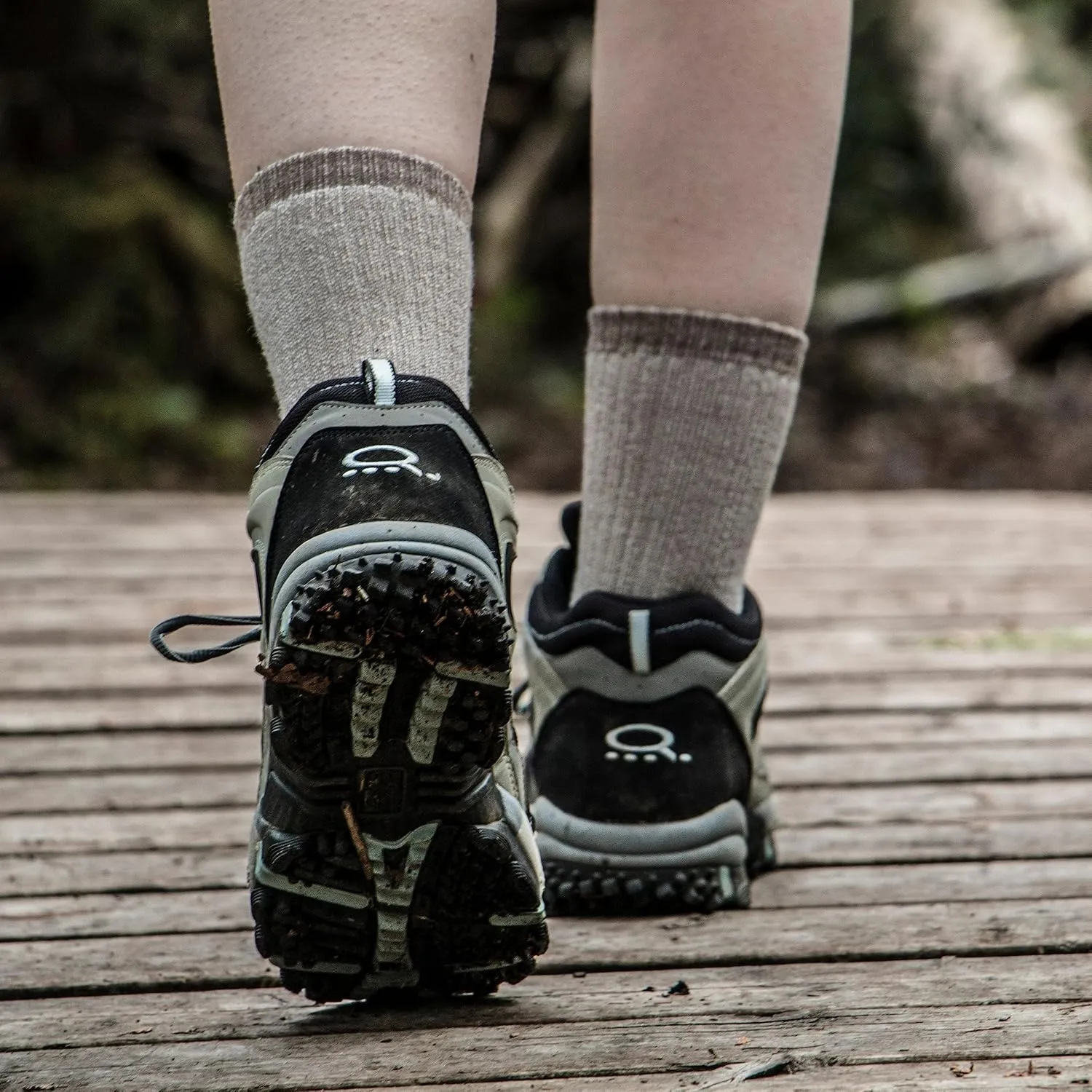 J.B. Field's Hiker GX 74% Merino Wool Hiking Crew Sock, All Season, Trekking & Outdoor Activity, 3 Pairs