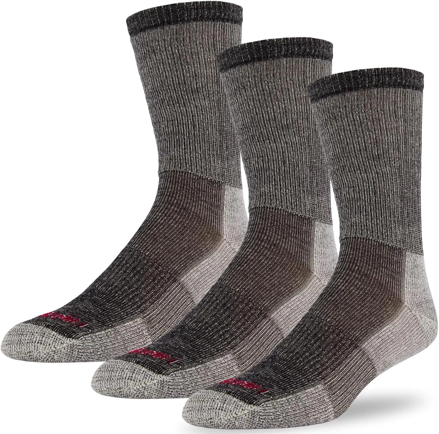 J.B. Field's Hiker GX 74% Merino Wool Hiking Crew Sock, All Season, Trekking & Outdoor Activity, 3 Pairs