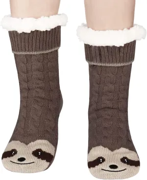 Jeasona Women’s Fuzzy Slipper Socks with Grippers Gifts for Women Warm Cozy