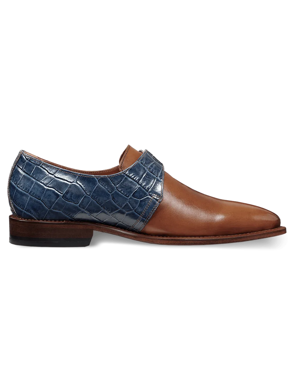 Jefferson Monk Strap - Chestnut/navy