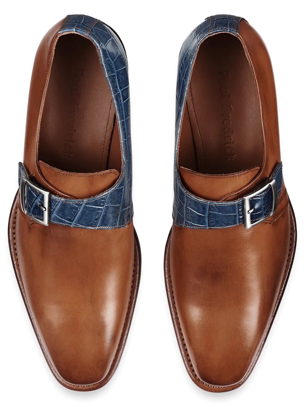 Jefferson Monk Strap - Chestnut/navy