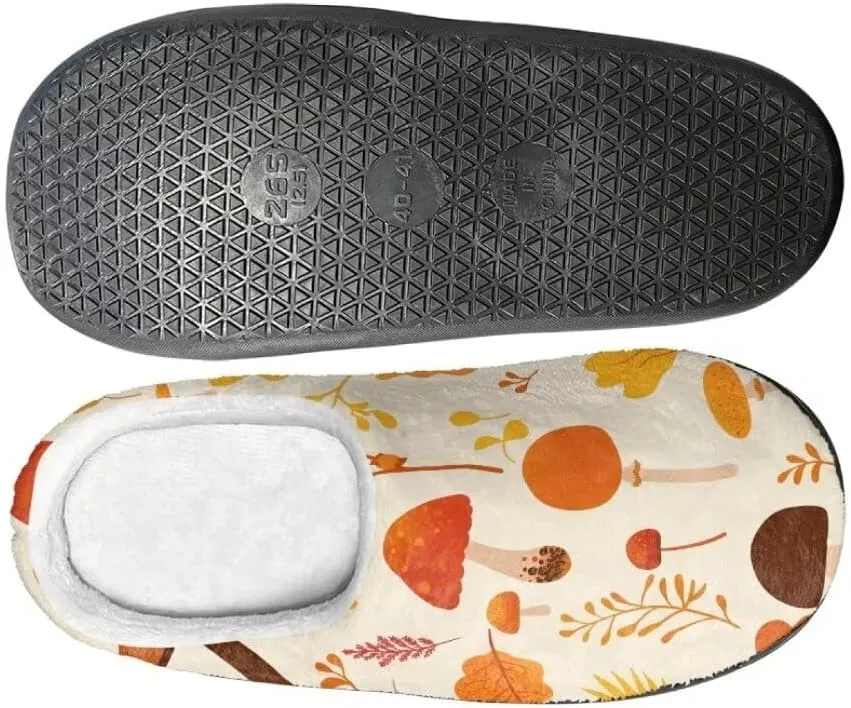 Jeiento Fluffy Winter House Shoes for Women Ladies Closed Toe Slipper Indoor Bedroom Slipper Anti-Skid Rubber Casual Soft Slides Scuff Slippers