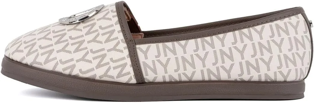 Jones New York Women's Loafer – Casual Slip-On Flat Shoes, Comfortable Round Toe, Available in Wide/Medium Widths