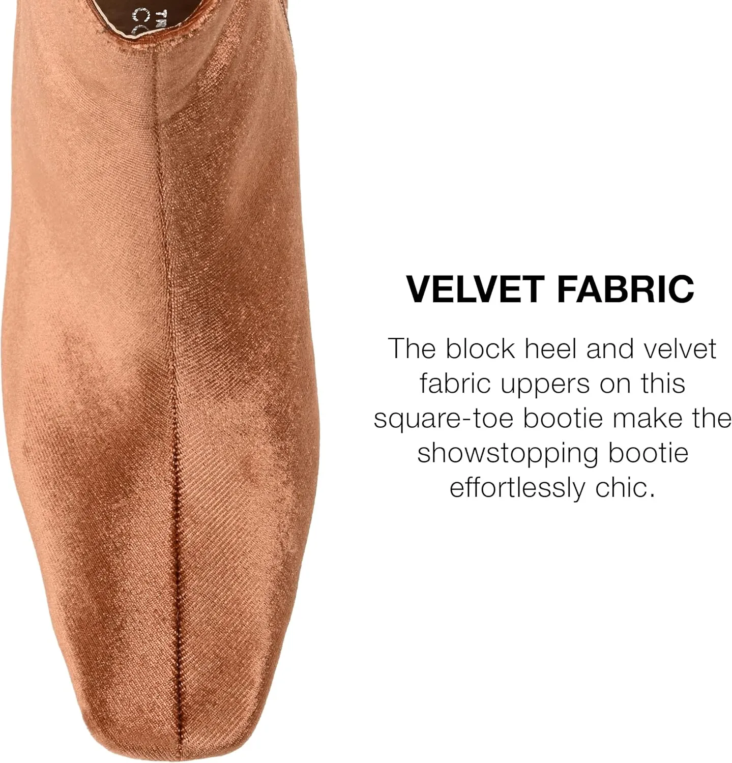 Journee Collection Womens Hazara Velvet Cushioned Footbed Ankle Boots