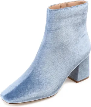 Journee Collection Womens Hazara Velvet Cushioned Footbed Ankle Boots