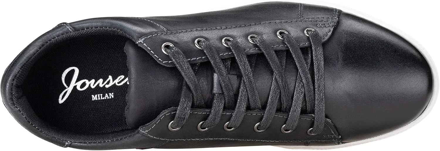 Jousen Men' s Casual Shoes Leather Dress Sneakers Business Casual Shoes for Men Breathable Fashion Sneakers