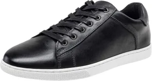 Jousen Men' s Casual Shoes Leather Dress Sneakers Business Casual Shoes for Men Breathable Fashion Sneakers