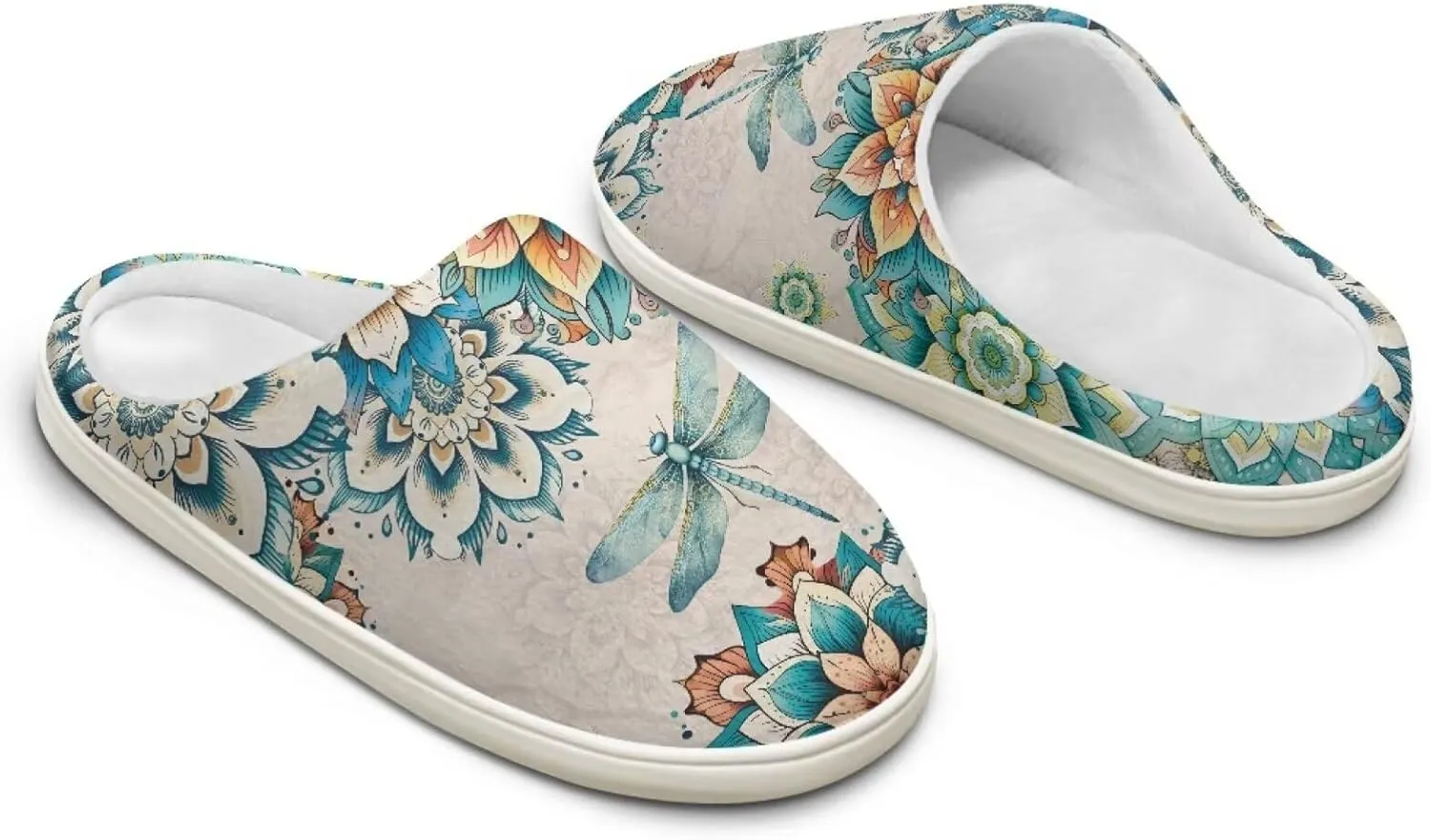 JoyLamoria Pink Hummingbird House Slipper Women Clog Slip On Winter Soft Thick Slipper Rubber Sole Garden Clogs