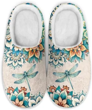 JoyLamoria Pink Hummingbird House Slipper Women Clog Slip On Winter Soft Thick Slipper Rubber Sole Garden Clogs