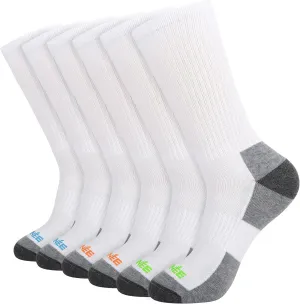 JOYNÉE Mens Athletic Crew Cushion Socks for Running and Workout 6 Pack,Multicolor,Sock Size:10-13