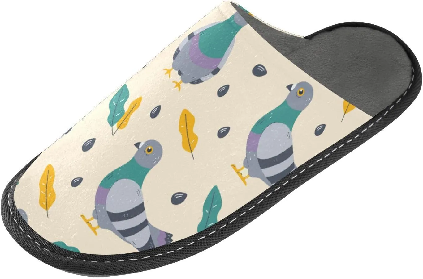 JUNZAN Women Slipper Cute Pigeon Womens Indoor Slippers Womens House Shoes Memory Foam House Shoes For Women Warm Cozy Slippers