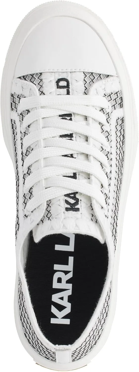 KARL LAGERFELD Women's Cushioned Insole Everyday Giddeon-Lace Up Sneaker