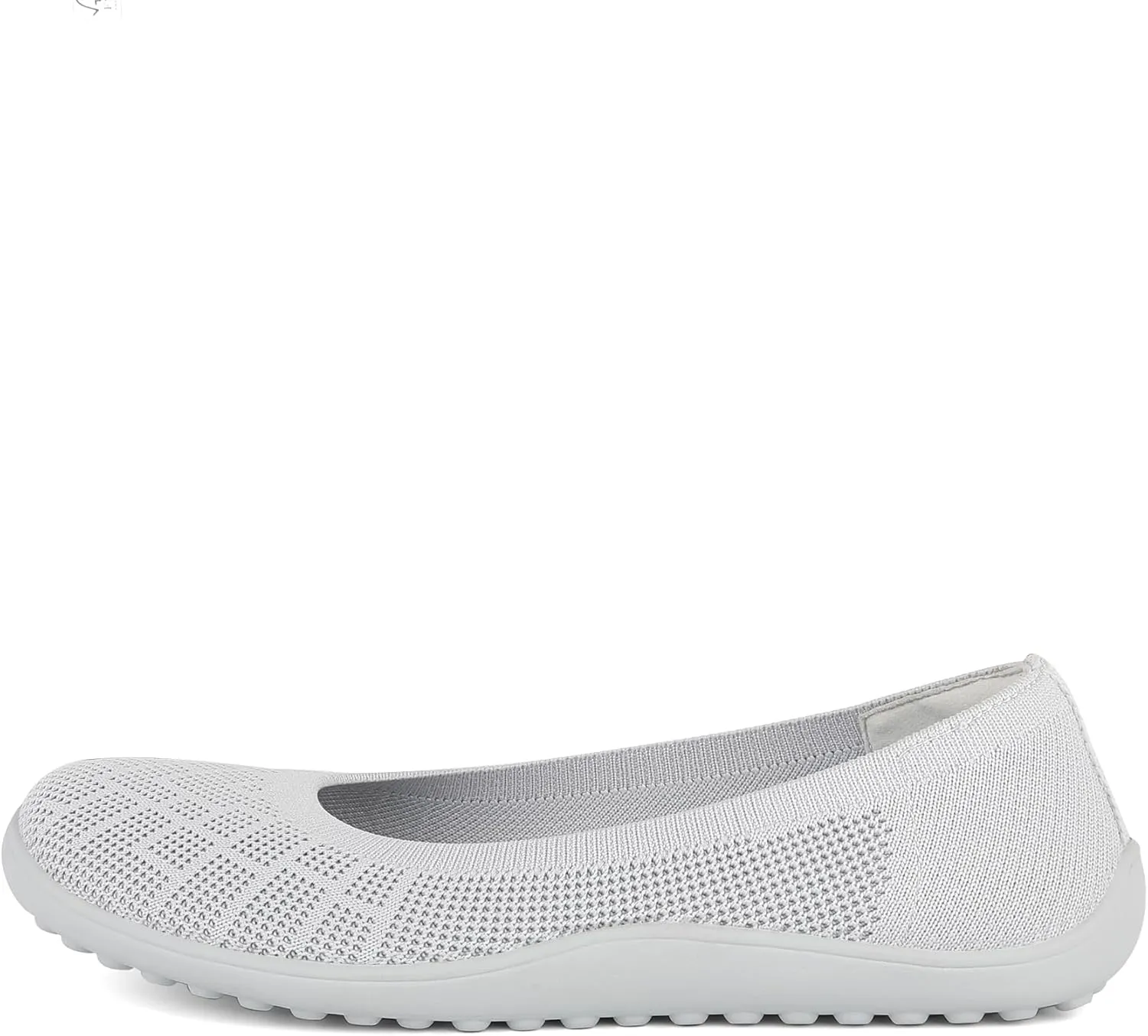 KBZone Women‘s Flat Shoes Round Toe Knit Ballet Flat Comfort Dressy Flat Walking Shoes