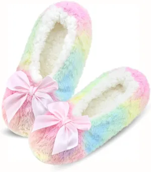 Keyela Womens Cozy&Warm Slipper Socks with Grippers-House Socks