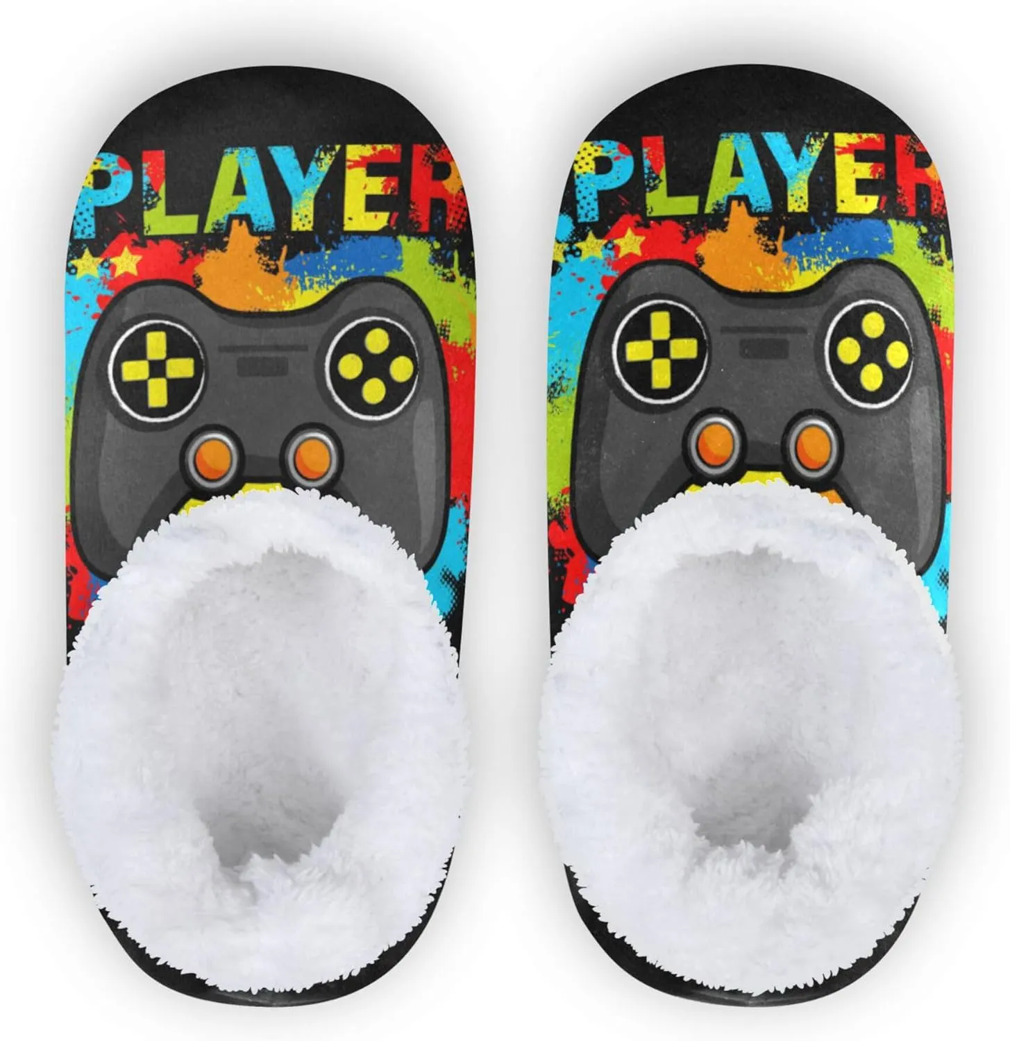 Kid's Slippers for Girls Boys, Memory Foam Anti-slip House Indoor Slipper for Home Bedroom Travel