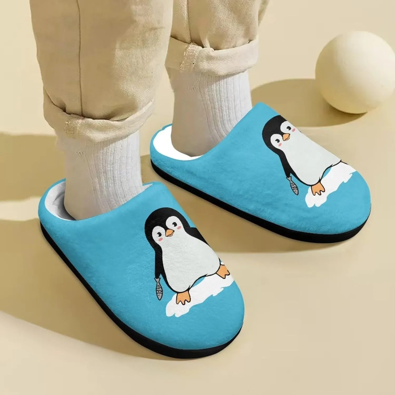 Kids Winter Slipper Boys Girls Cute Slippers Plush Warm Household Slipper Flat Non-Slip Slippers Indoor Shoes