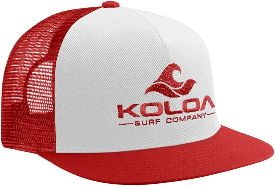 Koloa Surf Mesh Back Wave Logo Trucker Hat