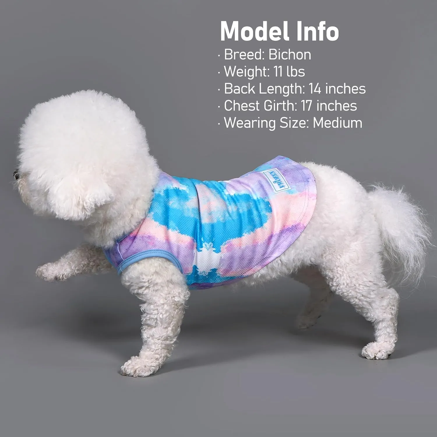 KYEESE 2 Pack Dog Cooling Shirts for Medium Dogs Breathable Instant Cooling Dog Vest for Summer Lightweight Sleeveless Vest Quick Dry Cooling Shirts Great for Hunting, Training, Camping