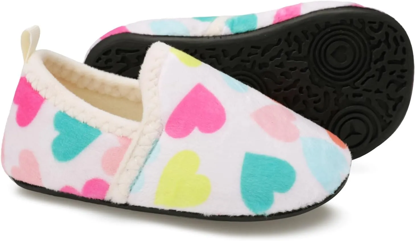 L-RUN Toddler Boys Girls House Slippers Indoor Home Shoes Warm Slipper Socks for Kids Baby Soft Winter Warm Walking Shoes
