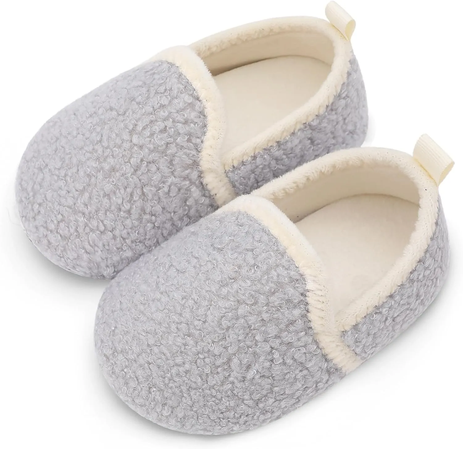 L-RUN Toddler Boys Girls House Slippers Indoor Home Shoes Warm Slipper Socks for Kids Baby Soft Winter Warm Walking Shoes