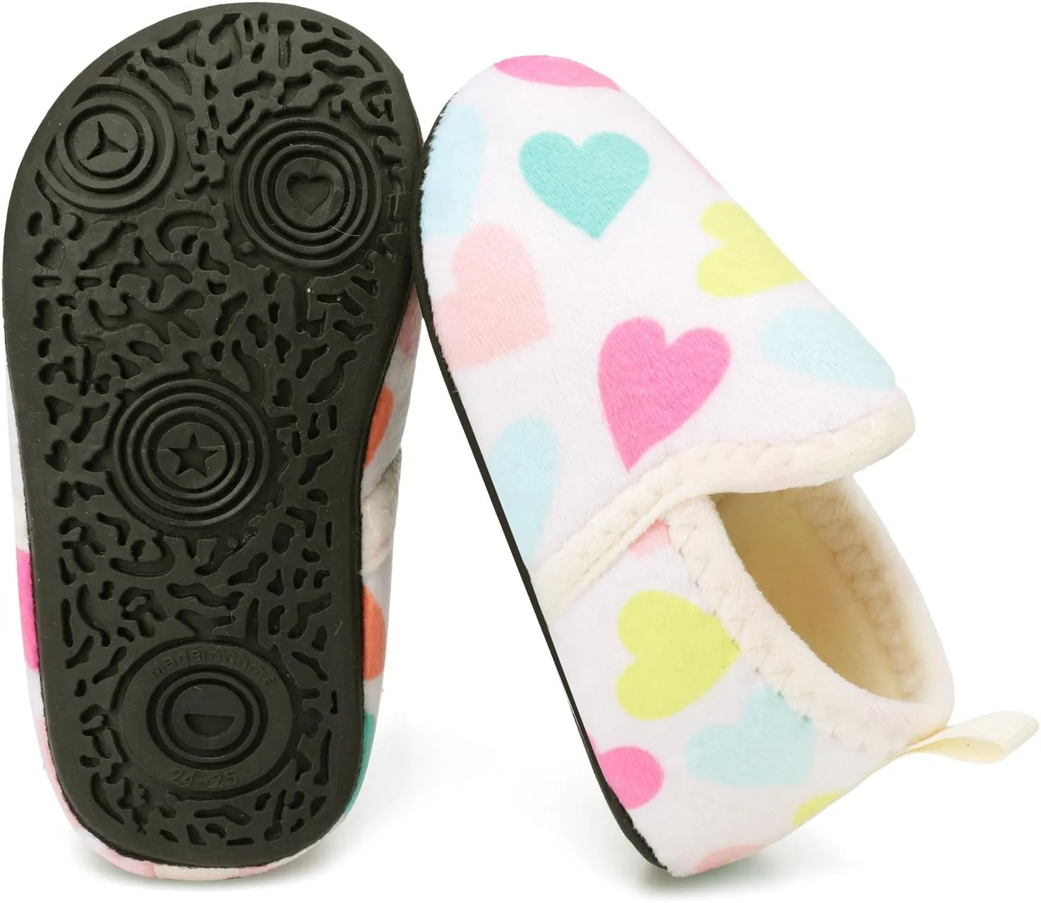 L-RUN Toddler Boys Girls House Slippers Indoor Home Shoes Warm Slipper Socks for Kids Baby Soft Winter Warm Walking Shoes