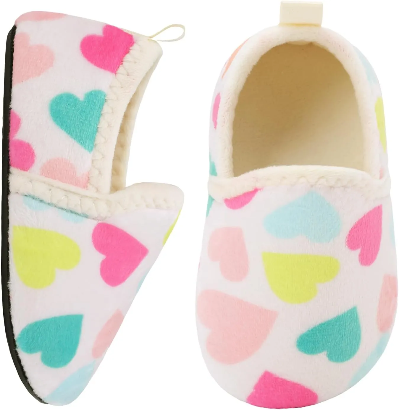 L-RUN Toddler Boys Girls House Slippers Indoor Home Shoes Warm Slipper Socks for Kids Baby Soft Winter Warm Walking Shoes