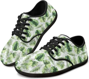 Lace Up Barefoot Shoes for Women Wide Toe Walking Flat Shoes Breathable Non Slip Sports Sneakers Zero Drop Sole US 6-12.5