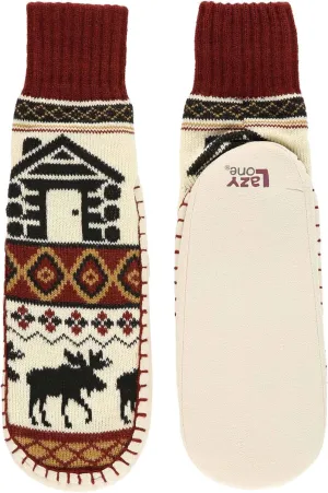 Lazy One Knitted Slippers, Cozy Slipper Socks for Women and Men
