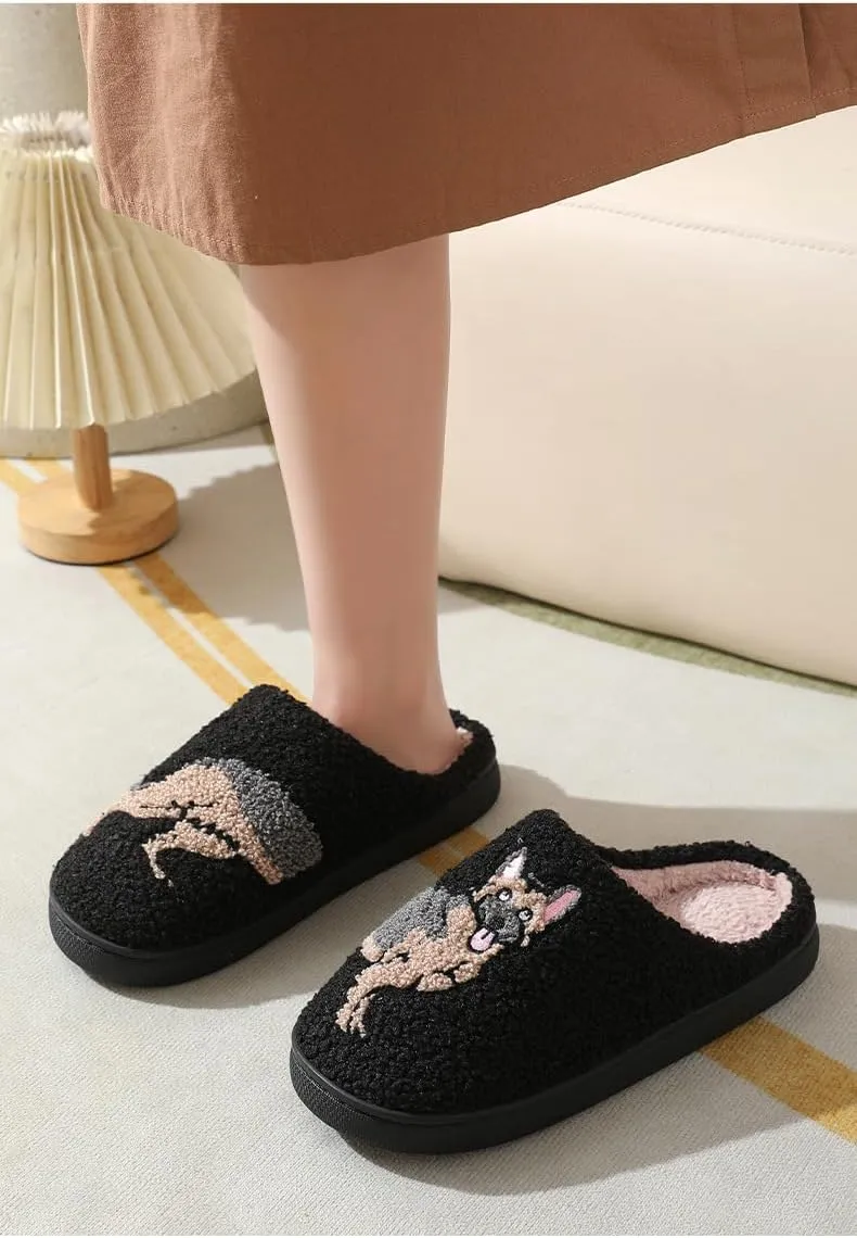 LELEBEAR Doxie Slippers, Dachshund Slippers, Cute Animal Cartoon Weiner Sausage Dog Slippers for Women Men