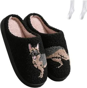 LELEBEAR Doxie Slippers, Dachshund Slippers, Cute Animal Cartoon Weiner Sausage Dog Slippers for Women Men