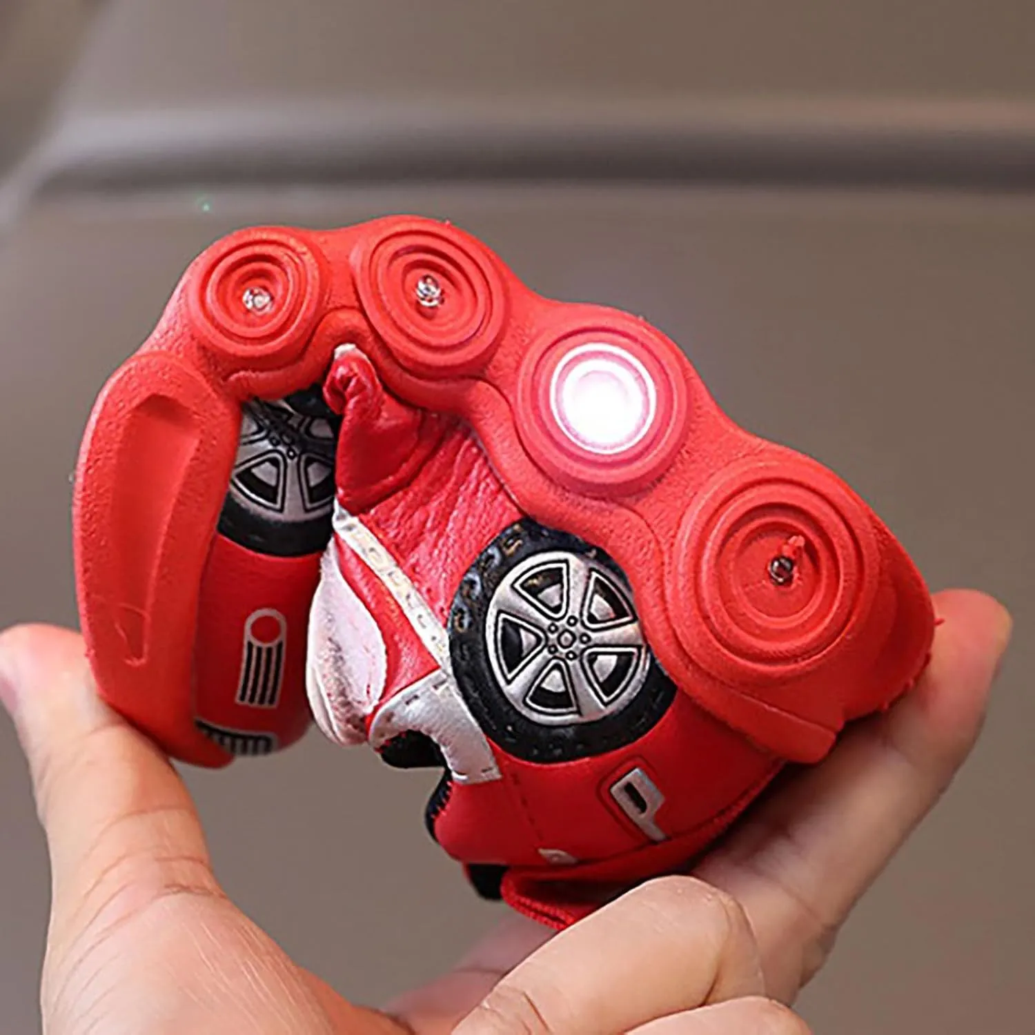 Light Up Toddler Boys Shoes Car Pattern LED Luminous Sport Sneaker, Little Fashion Cute Soft Sole Girls Size 2 Shoes
