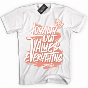 Light Wild Mango Dunk Sneaker Shirt Loyalty Out Values Everything Graphic