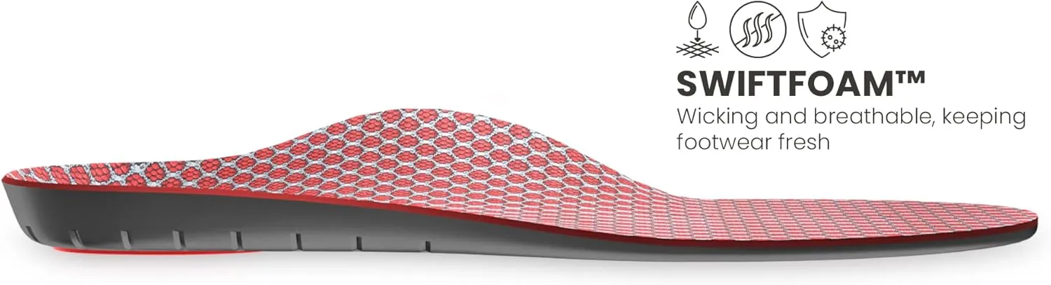 LightFeet Active Support Insoles: Arch Support Insoles Designed for Support & Comfort by Australian Podiatrists | 3-Step Arch Support for Optimal Alignment & Injury Prevention - S