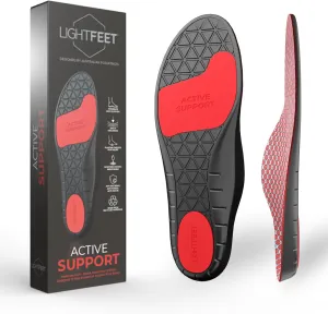 LightFeet Active Support Insoles: Arch Support Insoles Designed for Support & Comfort by Australian Podiatrists | 3-Step Arch Support for Optimal Alignment & Injury Prevention - S
