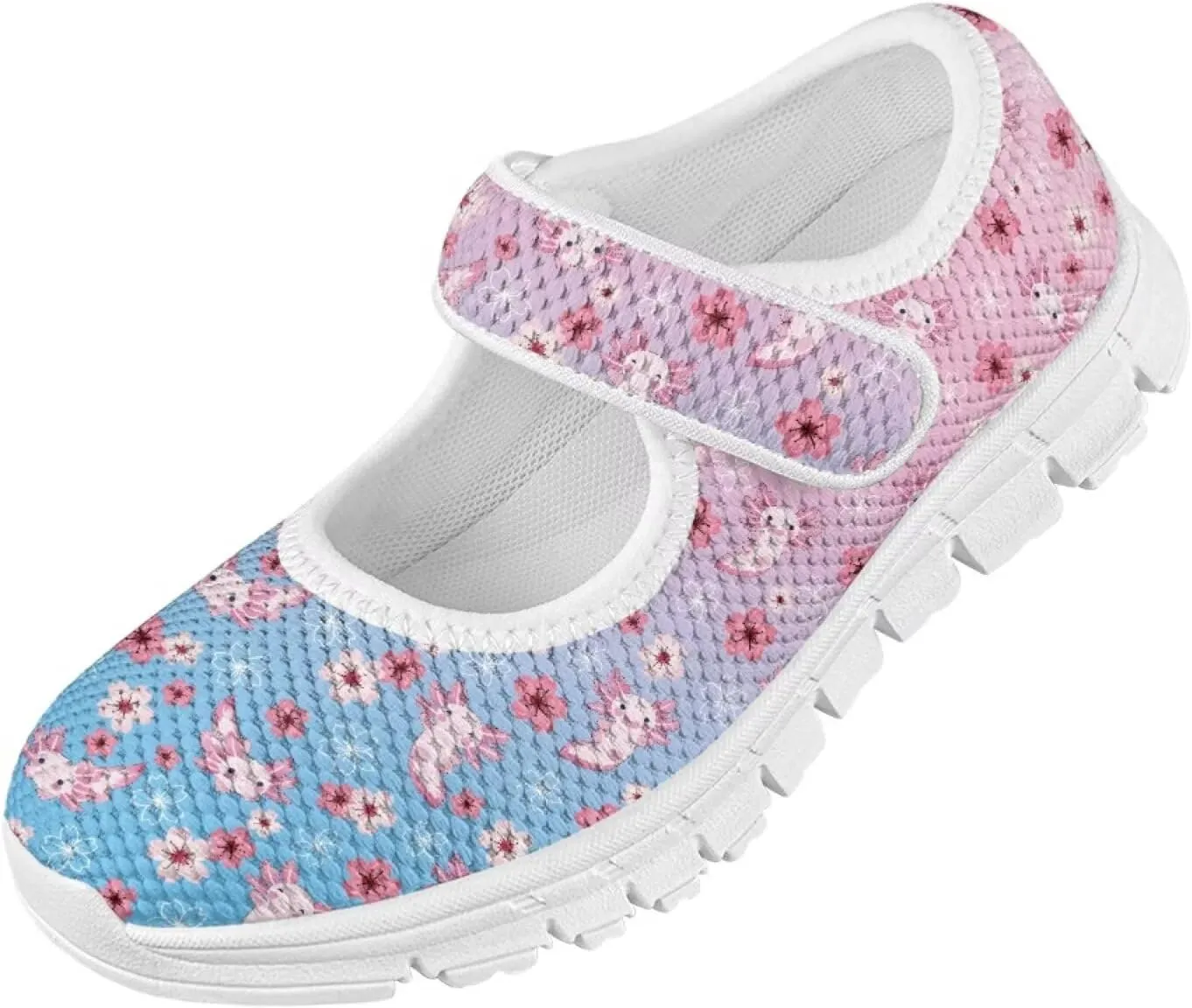 Little Girls Mary Jane Dress Shoes Princess Flats Shoes Mesh Breathable Walking Sneakers for School,Wedding Party