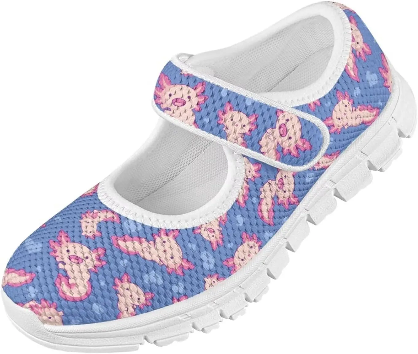 Little Girls Mary Jane Dress Shoes Princess Flats Shoes Mesh Breathable Walking Sneakers for School,Wedding Party