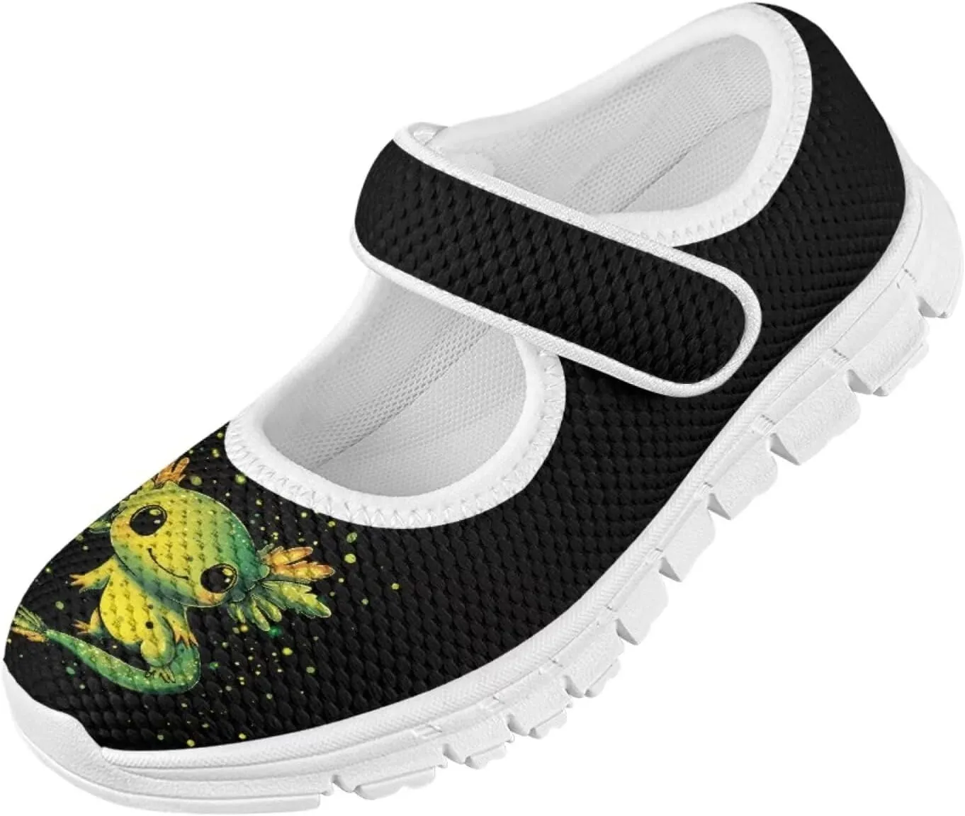 Little Girls Mary Jane Dress Shoes Princess Flats Shoes Mesh Breathable Walking Sneakers for School,Wedding Party