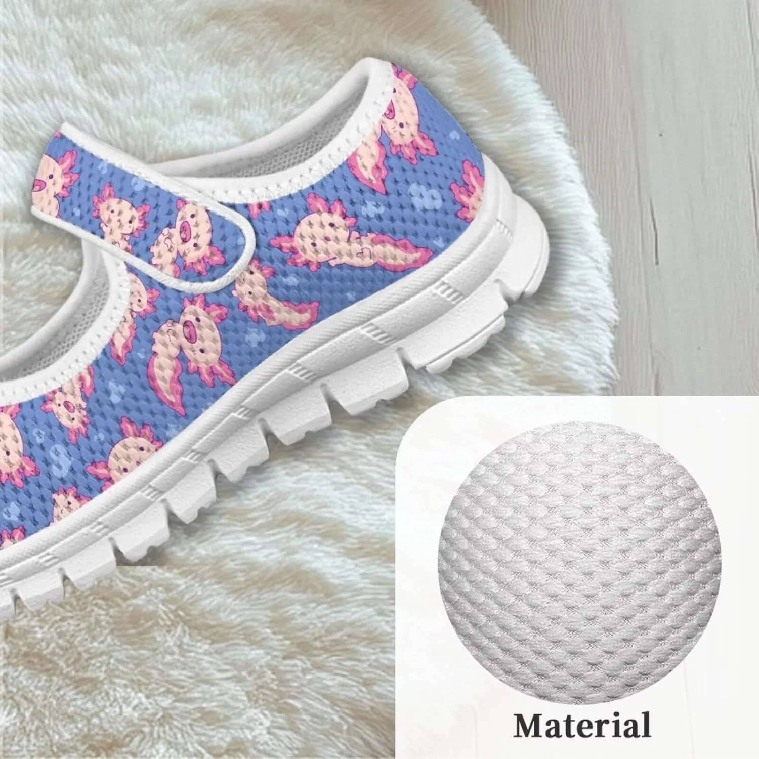 Little Girls Mary Jane Dress Shoes Princess Flats Shoes Mesh Breathable Walking Sneakers for School,Wedding Party