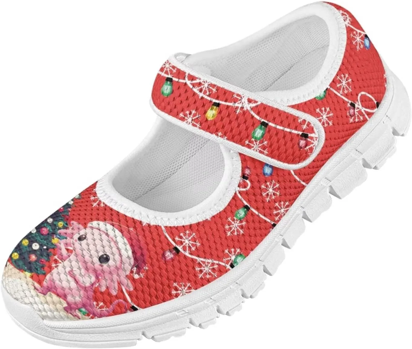 Little Girls Mary Jane Dress Shoes Princess Flats Shoes Mesh Breathable Walking Sneakers for School,Wedding Party