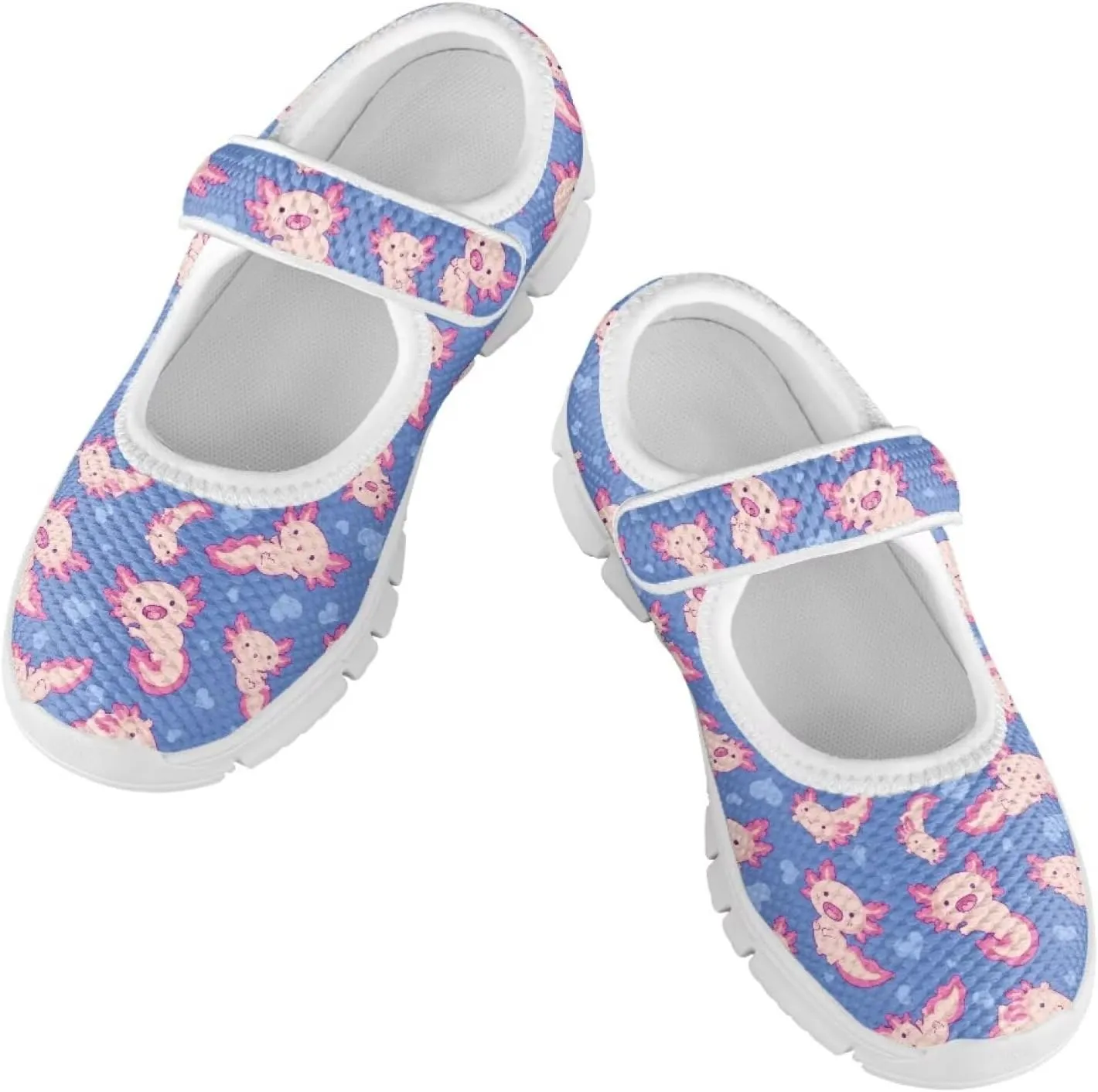 Little Girls Mary Jane Dress Shoes Princess Flats Shoes Mesh Breathable Walking Sneakers for School,Wedding Party