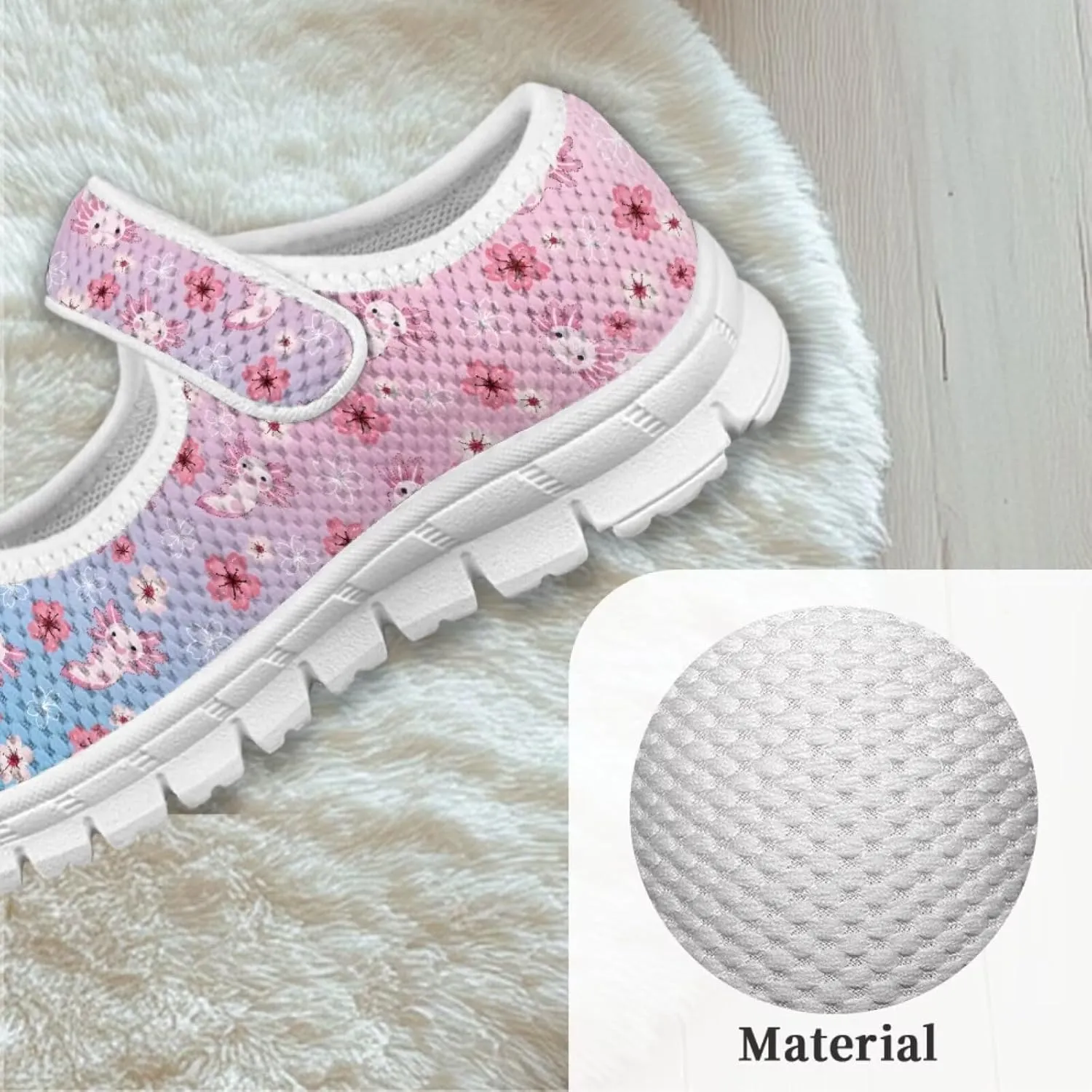 Little Girls Mary Jane Dress Shoes Princess Flats Shoes Mesh Breathable Walking Sneakers for School,Wedding Party