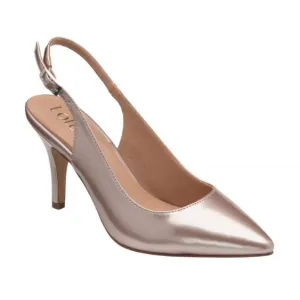 Lotus "Remy" Pink Pearl Patent Sling Back Court Shoe