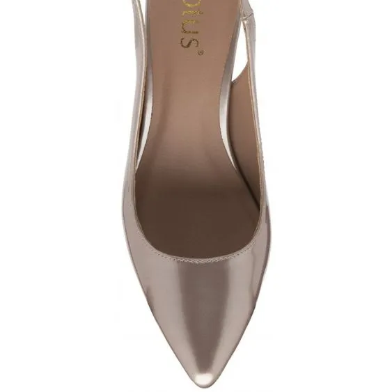 Lotus "Remy" Pink Pearl Patent Sling Back Court Shoe