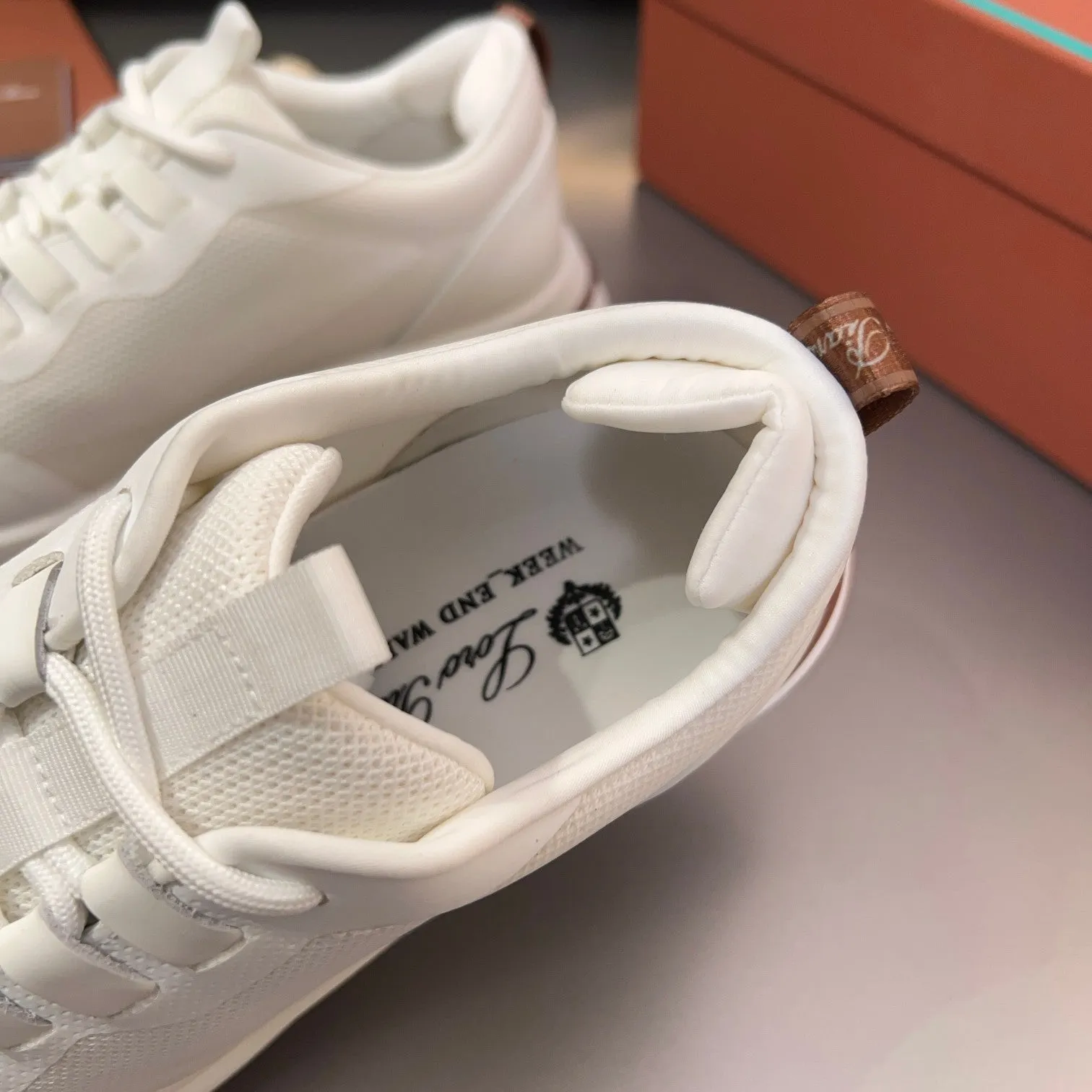 LP BRUNELLO SNEAKERS WHITE MESH BREATHABLE