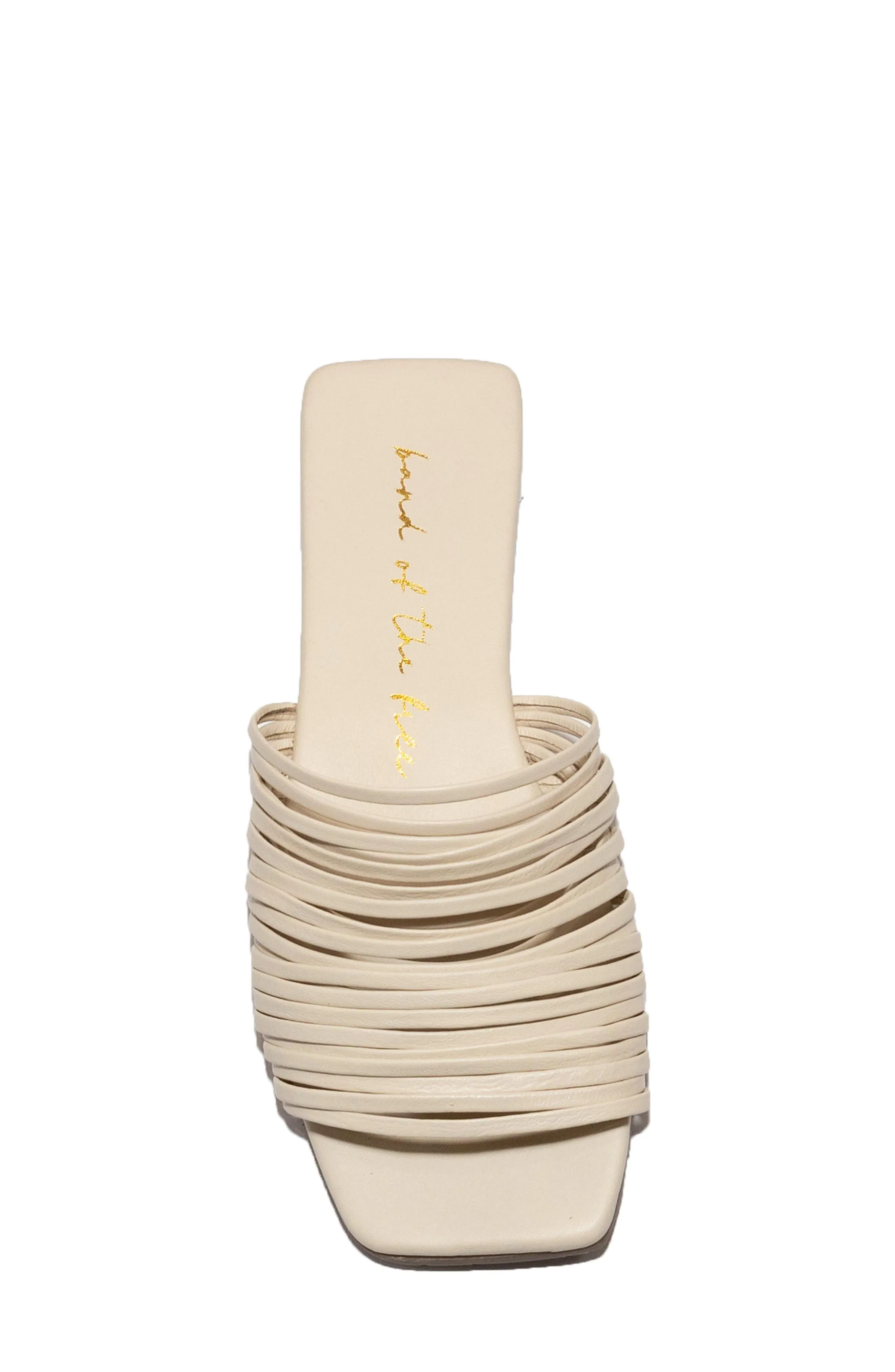 Lyra Bone Leather Strappy Slide Sandal